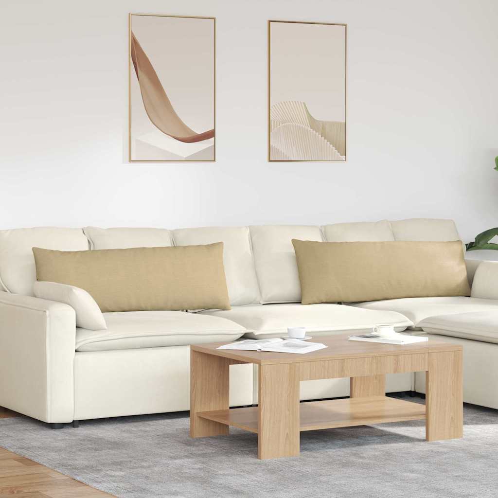 Sofakissen 2er Set Grau-Grün Cord 120x40cm