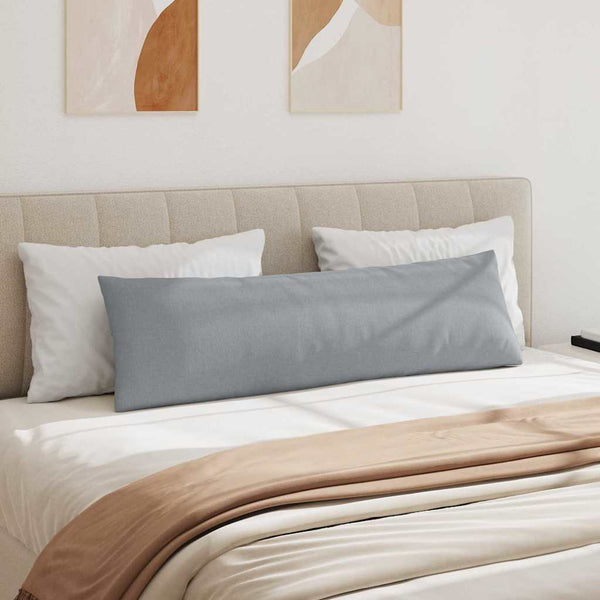 vidaXL Coussins de canapé 2 pcs Gris clair 145 x 40 cm Tissu