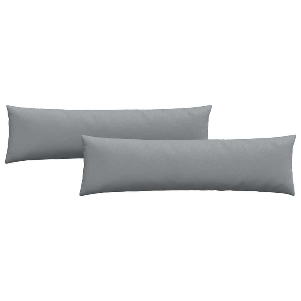 vidaXL Coussins de canapé 2 pcs Gris clair 145 x 40 cm Tissu