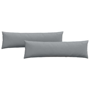 vidaXL Coussins de canapé 2 pcs Gris clair 145 x 40 cm Tissu