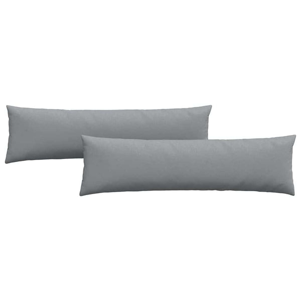 vidaXL Coussins de canapé 2 pcs Gris clair 145 x 40 cm Tissu
