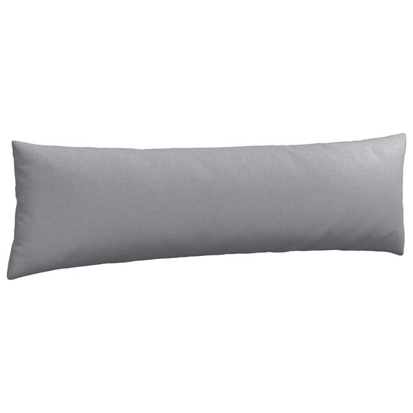 vidaXL Coussins de canapé 2 pcs Gris clair 145 x 40 cm Tissu