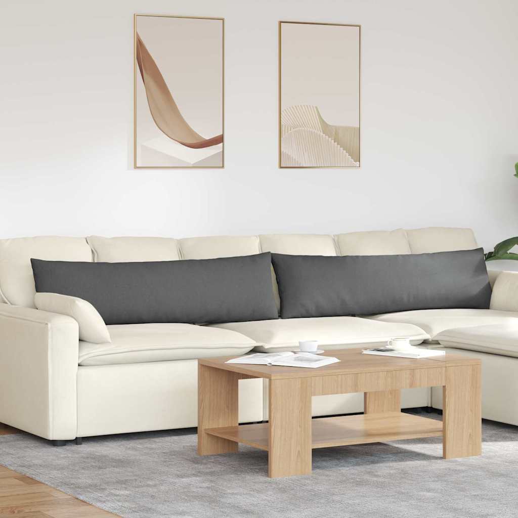 Sofakissen 2er-Set Dunkelgrau 145x40cm