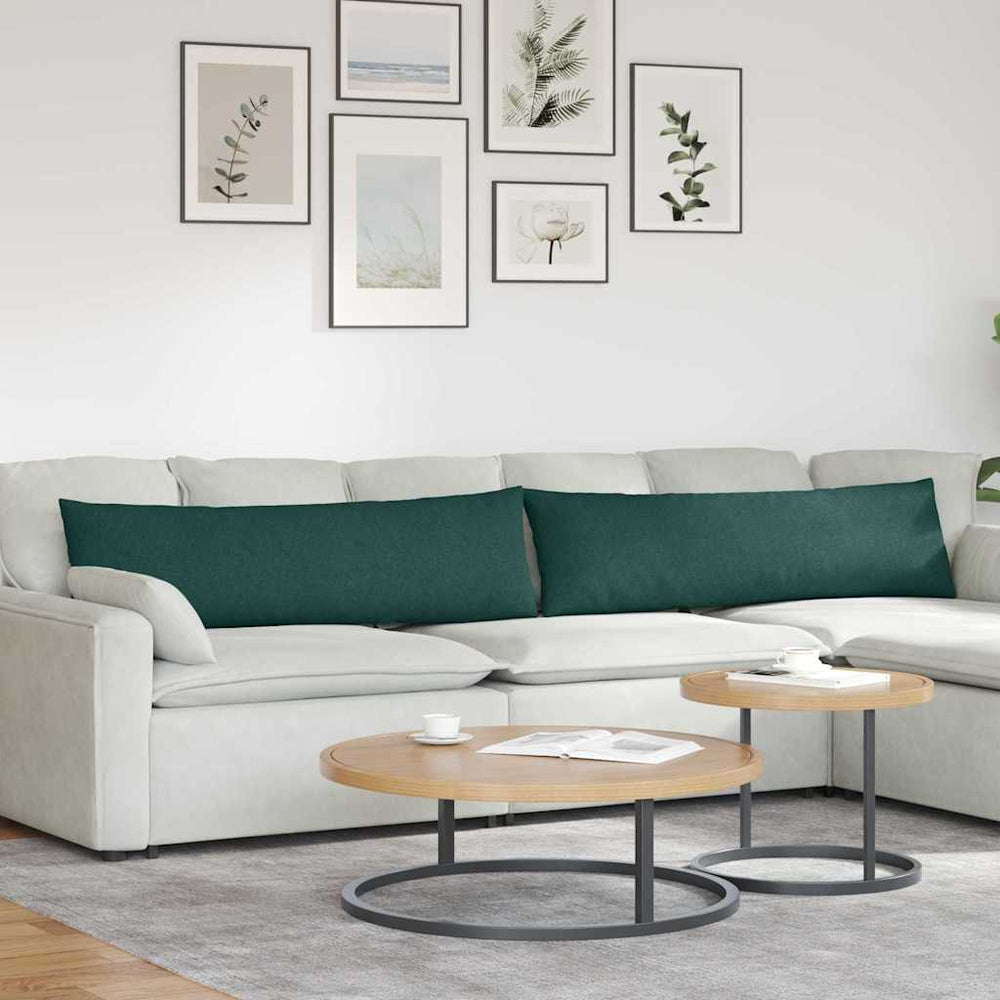 Sofakissen 2er-Set Dunkelgrün 145x40 cm