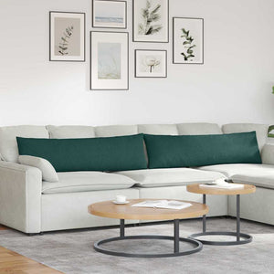 Sofakissen 2er-Set Dunkelgrün 145x40 cm