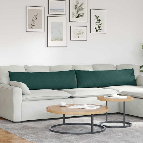 Sofakissen 2er-Set Dunkelgrün 145x40 cm