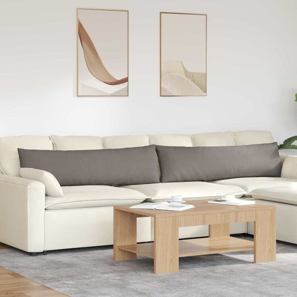 Sofakissen 2er Set Taupe 145x40 cm