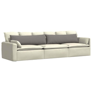 Sofakissen 2er Set Taupe 145x40 cm