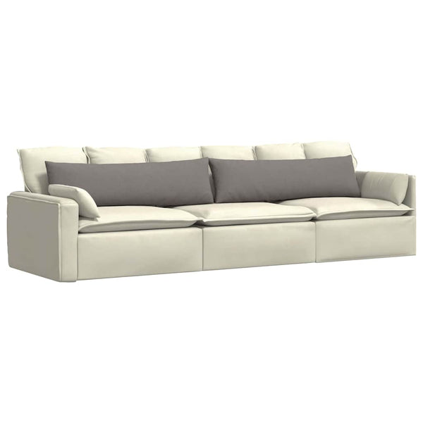 Sofakissen 2er Set Taupe 145x40 cm