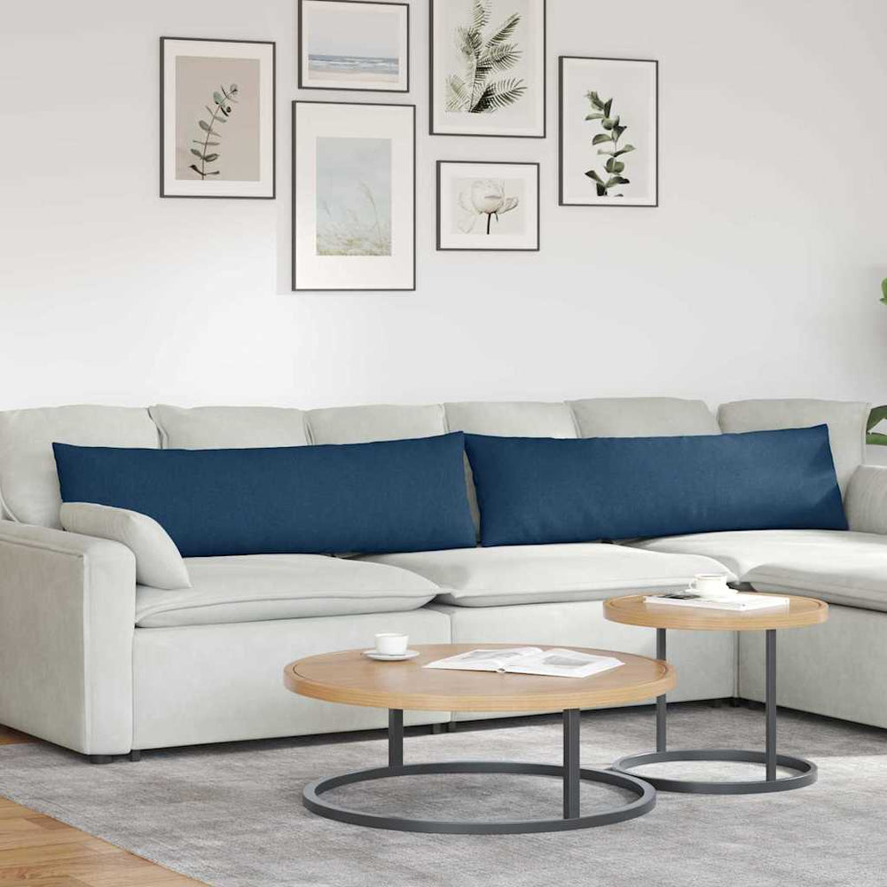 Blaue Sofakissen 2er Set 145x40cm