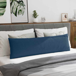 vidaXL Coussins de canapé 2 pcs Bleu 145 x 40 cm Tissu