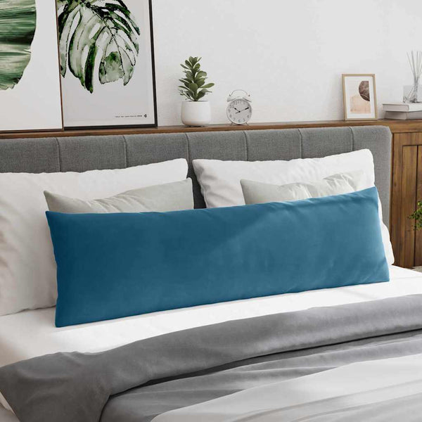 Blaue Cord Sofakissen 2er Set 145x40cm