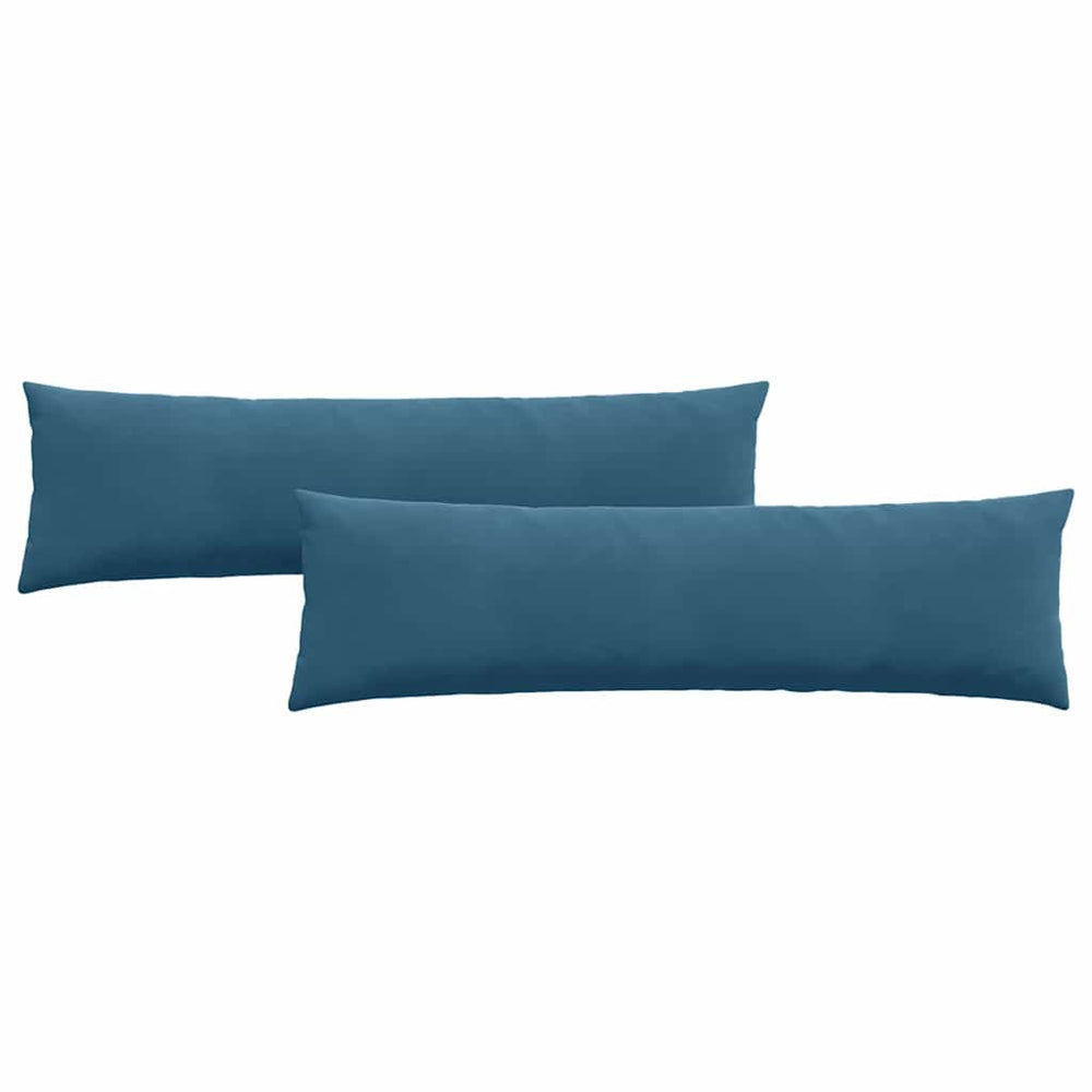 Blaue Cord Sofakissen 2er Set 145x40cm