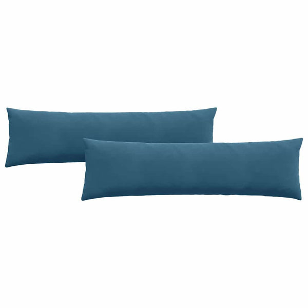 Blaue Cord Sofakissen 2er Set 145x40cm