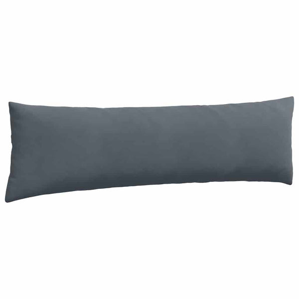 Sofakissen 2er Set Dunkelgrau Cord 145x40cm
