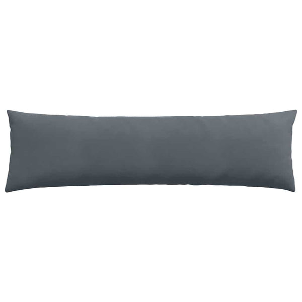 Sofakissen 2er Set Dunkelgrau Cord 145x40cm