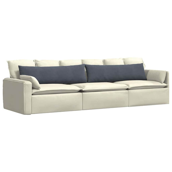 Sofakissen 2er Set Dunkelgrau Cord 145x40cm