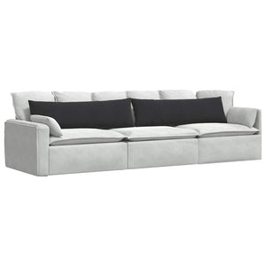 Sofakissen 2er Set Schwarz Cord 145x40 cm