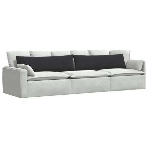Sofakissen 2er Set Schwarz Cord 145x40 cm