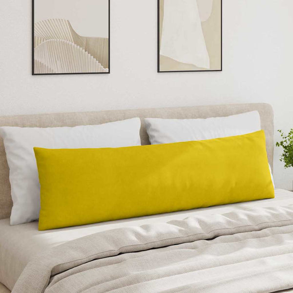 Gelbe Cord Sofakissen 145x40cm, 2er Set