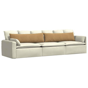 2er-Set Sofakissen Braun Cord 145x40cm