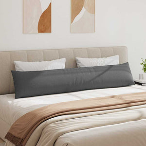 Sofakissen 2er Set Dunkelgrau 200x40 cm
