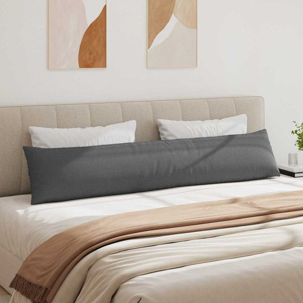 Sofakissen 2er Set Dunkelgrau 200x40 cm