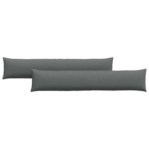 Sofakissen 2er Set Dunkelgrau 200x40 cm