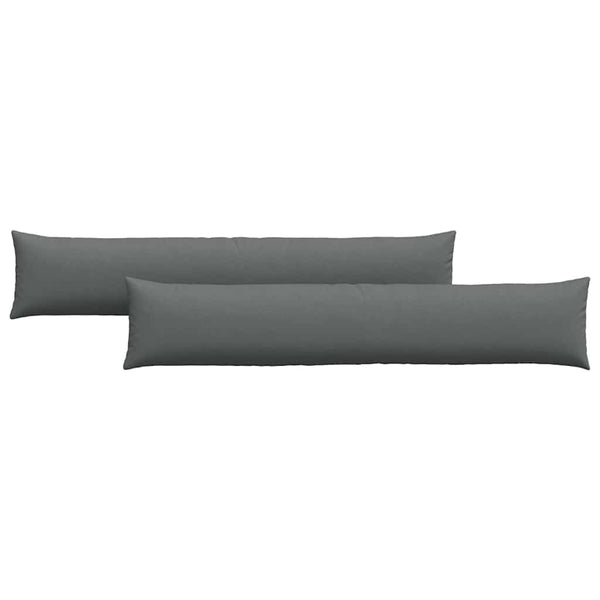Sofakissen 2er Set Dunkelgrau 200x40 cm