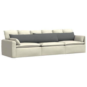 Sofakissen 2er Set Dunkelgrau 200x40 cm