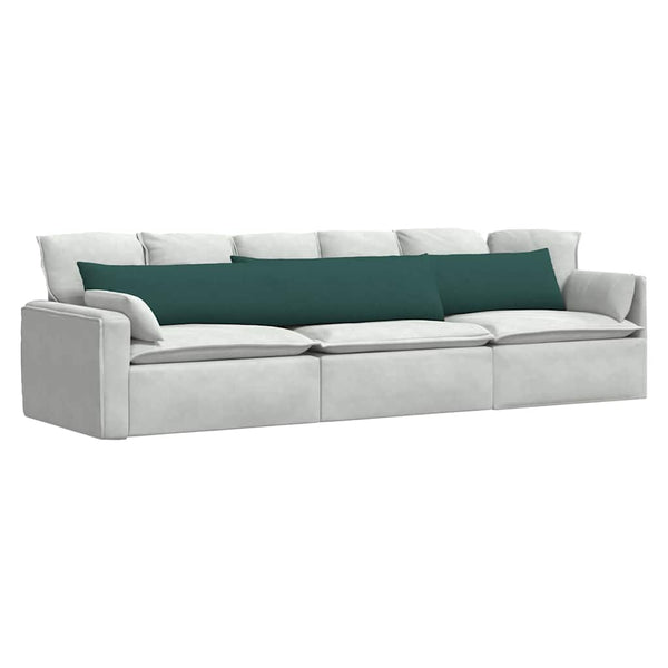 Sofakissen 2er Set Dunkelgrün 200x40 cm