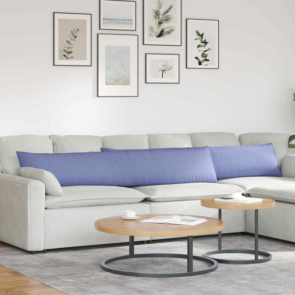 Sofakissen 2er-Set Jeans Blau 200x40 cm