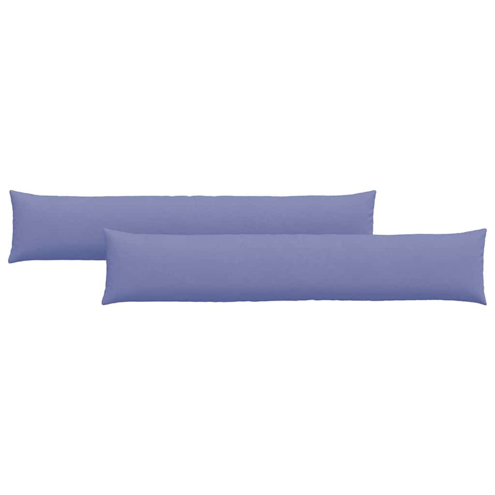 vidaXL Coussins de canapé 2 pcs Bleu jean 200 x 40 cm Tissu