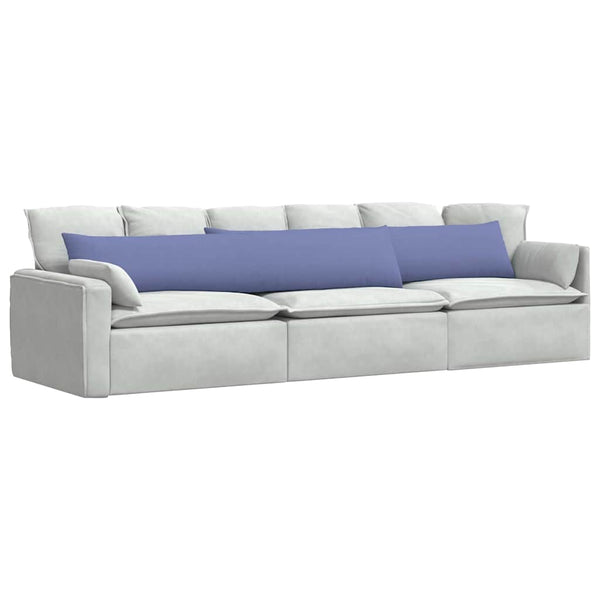 Sofakissen 2er-Set Jeans Blau 200x40 cm