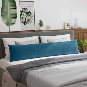 Sofakissen 2er Set Blau Cord 200x40cm