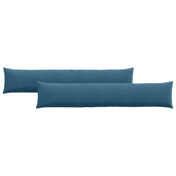 Sofakissen 2er Set Blau Cord 200x40cm