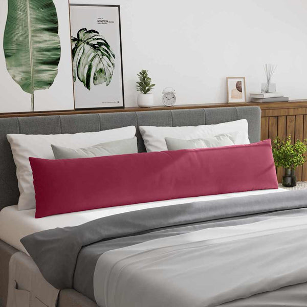 Weinrote Sofakissen 2er Set Cord 200x40 cm
