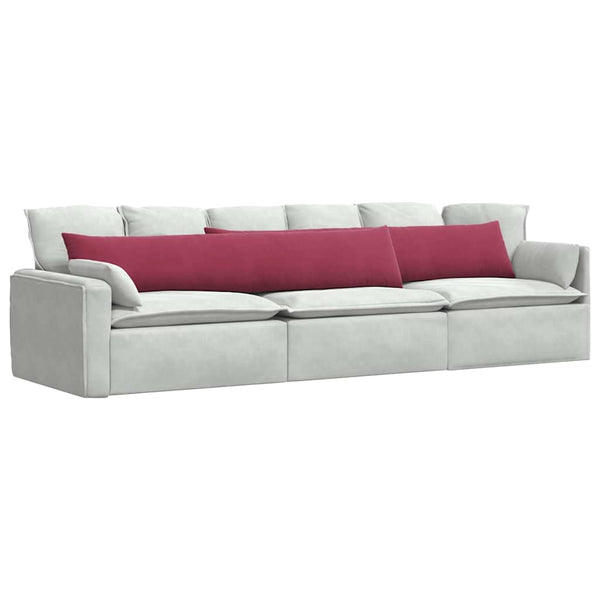 Weinrote Sofakissen 2er Set Cord 200x40 cm