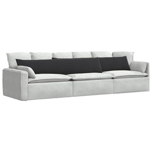 Sofakissen 2er Set Schwarz Cord 200x40