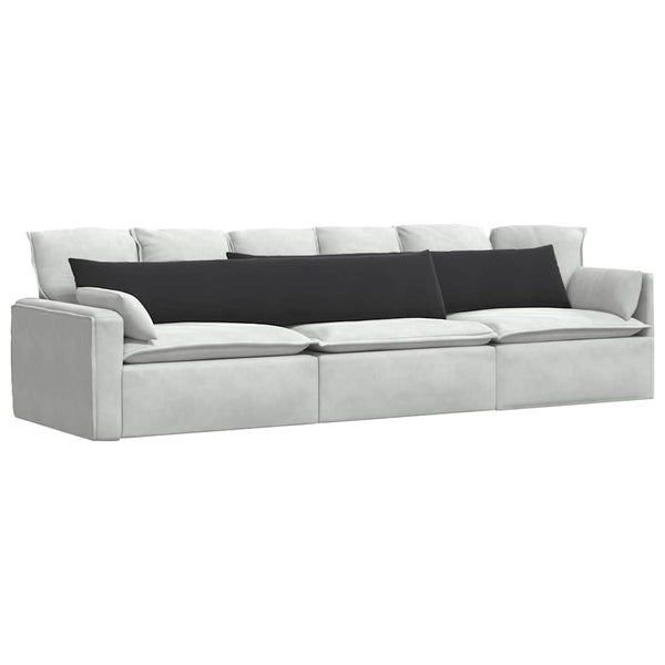 Sofakissen 2er Set Schwarz Cord 200x40