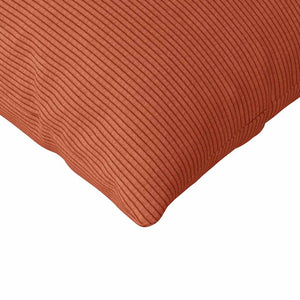 2er-Set Sofakissen Rot-Orange Cord 200x40cm