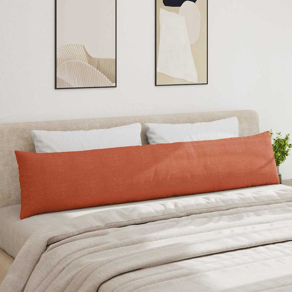 2er-Set Sofakissen Rot-Orange Cord 200x40cm
