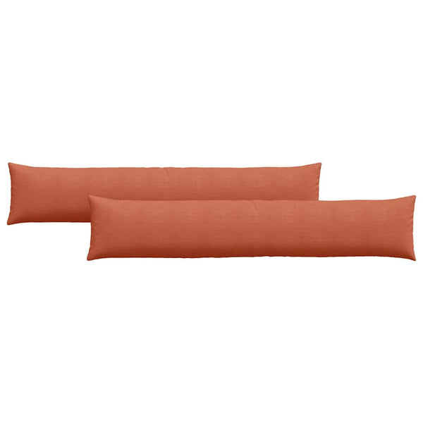 2er-Set Sofakissen Rot-Orange Cord 200x40cm