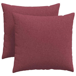 Weinrote Sofakissen 2er Set 45x45 cm