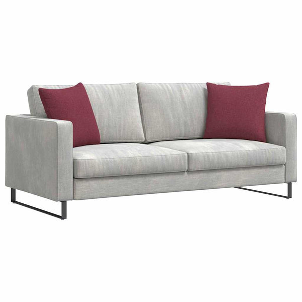 Weinrote Sofakissen 2er Set 45x45 cm