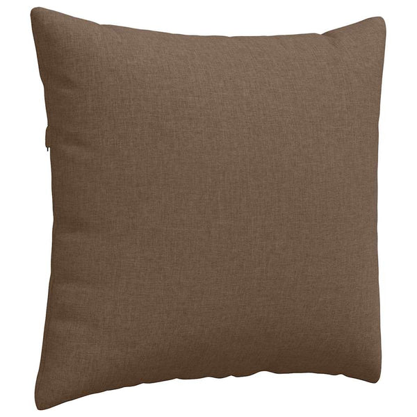 vidaXL Coussins de canapé 2 pcs Marron 45 x 45 cm Tissu