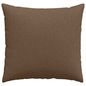 vidaXL Coussins de canapé 2 pcs Marron 45 x 45 cm Tissu