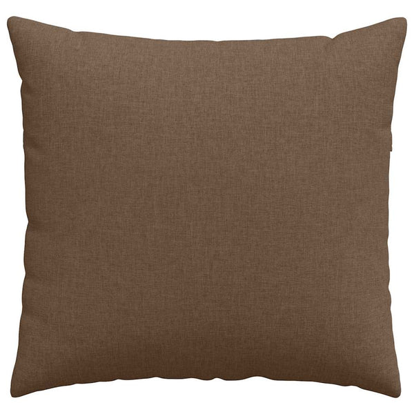 vidaXL Coussins de canapé 2 pcs Marron 45 x 45 cm Tissu