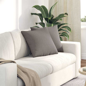 Sofakissen 2er-Set Taupe 45x45 cm