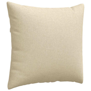 vidaXL Coussins de canapé 2 pcs Crème 45 x 45 cm Tissu